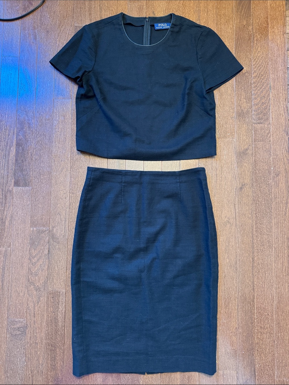 Polo Ralph Lauren Black Two-Piece Skirt Set